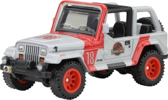 Hot Wheels Premium Jurassic Park '92 Jeep Wrangler Sahara Lekebil 1:64