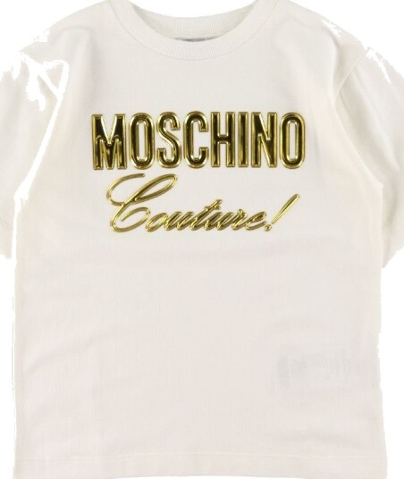 Moschino T skjorte Hvit m. Gull Moschino 6 år 116 T skjorte Moschino T skjorte Hvit m. Gull Moschino 6 år 116 T skjorte