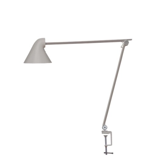 Louis Poulsen NJP Bordlampe Grå Bordklemme