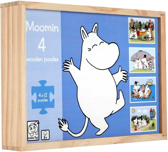Barbo Toys Moomin - 4 wooden puzzles - Tammy