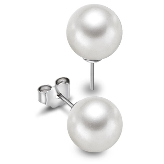 Pan Jewelry, Øredobber i 925 sølv med perle