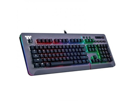 Thermaltake Kb-Lvt-Sssrus-01 Full Størrelse 100 Og Usb Mekanisk Nøkkelbryter Qwerty Rgb Led Sølv