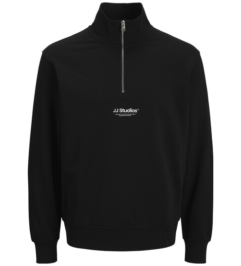 Jack & Jones Junior Black Jjesoho Sweat Quarter Zip Hn Noos Jnr 128