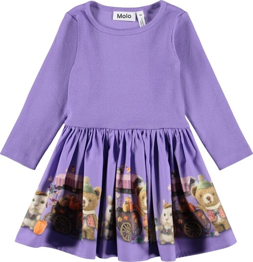 Molo Kjole Candi Flower Marked Molo 3 år (98) Kjole Lilla