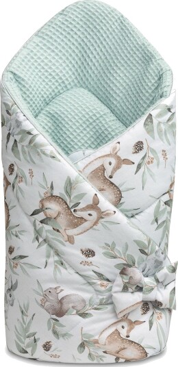 Sensillo Babytøfleteppe 75x75cm Hjort Mint