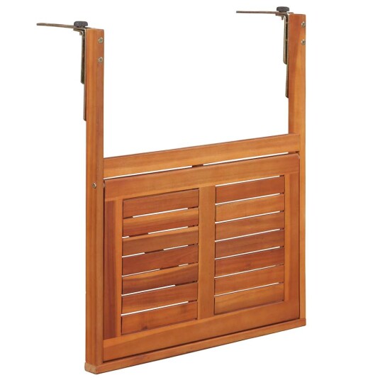vidaXL Hengende balkongbord 64,5x44x80 cm heltre akasie vidaXL Hengende balkongbord 64,5x44x80 cm heltre akasie