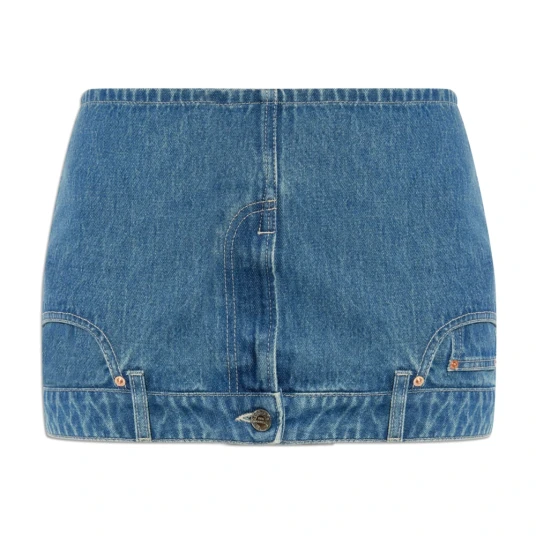 Vetements Dame Skjørt Blå XS,