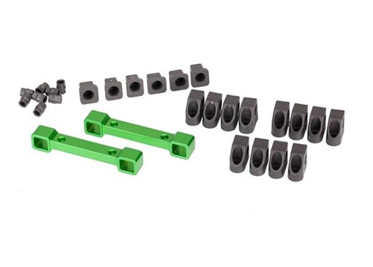 Traxxas 8334G Mount Susp Arms Front and Rear Alu Green