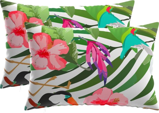 vidaXL Putetrekk 2 pcs HEERLEN Svart 40 x 60 cm Polyester