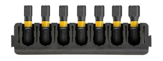Dewalt Bitsholder 7stk 25mm dt70806 med holder tough case+