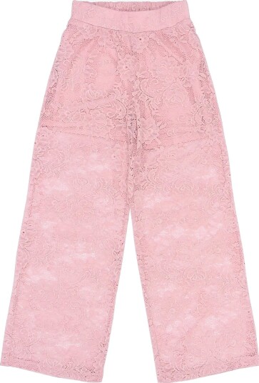 The New Tnsybil Wide Lace Pants - SILVER PINK - 98/104