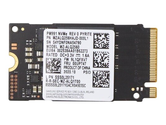 Lenovo Samsung - SSD - 256 GB - PCIe 3.0 x4 (NVMe) - FRU
