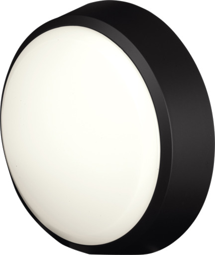 4lite Pylus Round utelys vegg sort 4lite Pylus Round utelys vegg sort
