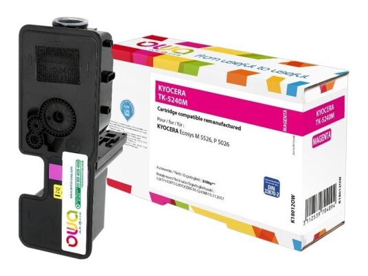 Owa K18012ow - Magenta - Kompatibel - Boks - Gjenfabrikert - Tonerpatron Alternativ For: Kyocera Tk-5240M - For Kyocera Ecosys M5526 P5026