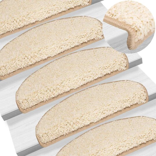  Trappematter 20 stk kremhvit 65x21x4 cm 8721288459688