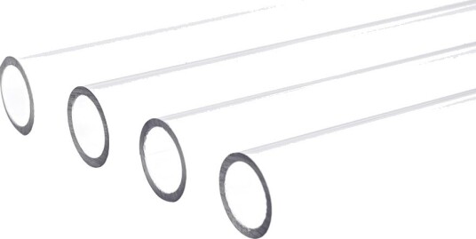 Alphacool Ice Tube HardTube PETG-rør for Vannkjøling 80 cm 13/10 mm Klar 4 stk