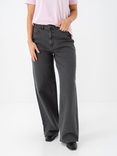 Vila Freya Jaf High Waist Jeans Grå 42/30