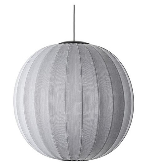 Made By Hand Knit-Wit Rund Taklampe Ø75 Sølv LED