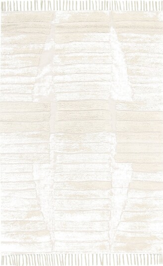 Ryetepper Rani Natural Cotton Shaggy off white Størrelse: 240 x 340 cm