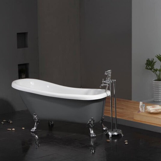 Bathlife Ideal Grå med Føtter 401410014 Bathlife Ideal Grå med Føtter 401410014