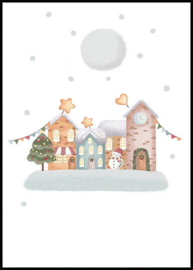 Vintage Winter Plakat Plakat / 40x50cm