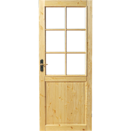 Saga Dørblad Sindre 90x200 Furu Ubehandlet 2x3 Ruter Saga Dørblad Sindre 90x200 Furu Ubehandlet 2x3 Ruter
