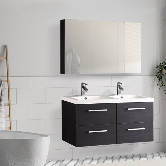 LIND LUXURY 120 SORT SPEILSKAP