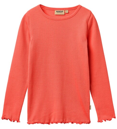 Wheat Genser Rib Ida Watermelon Wheat 6 år 116 Genser Oransje Rød