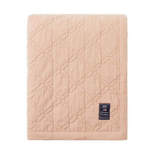 Lexington Quilted Recycled Cotton sengeteppe 260x240 cm Beige