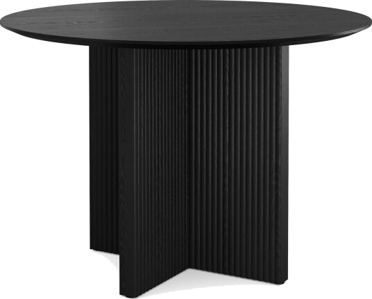 Edda Rundt Spisebord 110 cm Finér Svart