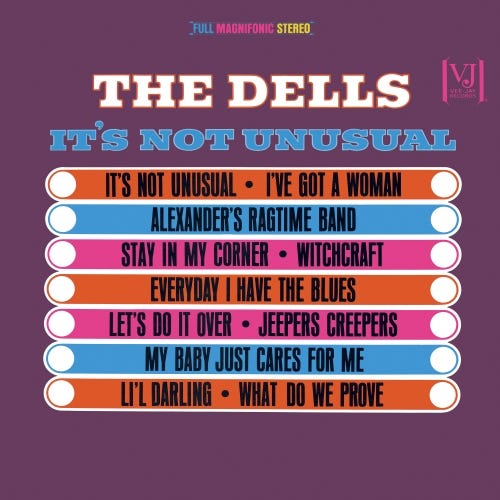 The Dells  It's Not Unusual  LP/Vinyl