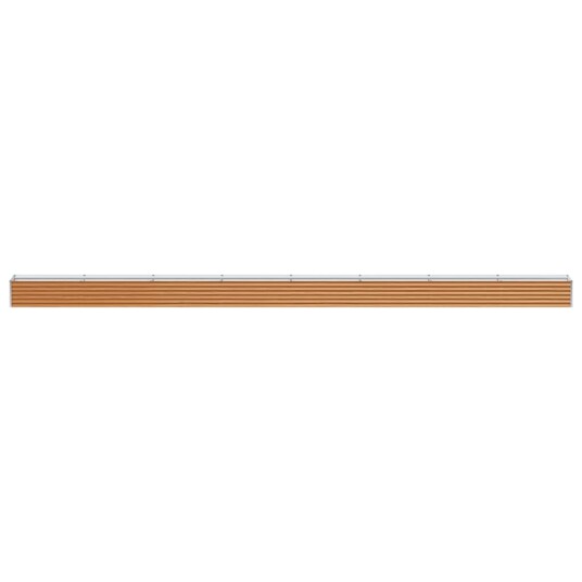 vidaXL Høybed Lys Brun 775 x 50 x 36 cm Galvanisert Stål vidaXL Høybed Lys Brun 775 x 50 x 36 cm Galvanisert Stål