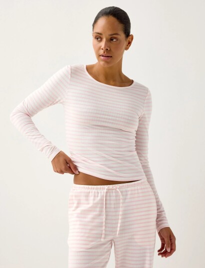 Lindex Pyjama Top Pink M