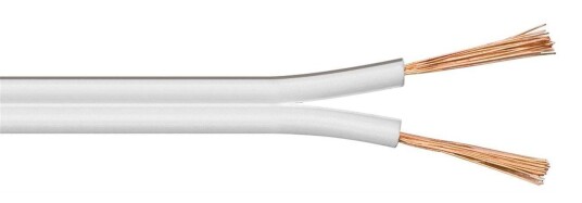 MicroConnect 50 m Høyttalerkabel 2x2,5 mm² - Hvit MicroConnect 50 m Høyttalerkabel 2x2,5 mm² - Hvit