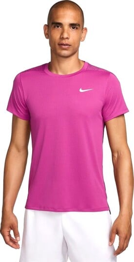 Nike M Court Dri Fit Slam Top NY Padel  og tennis T skjorte herre Rosa/Vit M