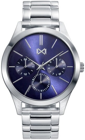 Mark Maddox Herreklokke HM7121 37 Classic Blå/Stål Ø42 mm Mark Maddox Herreklokke HM7121 37 Classic Blå/Stål Ø42 mm