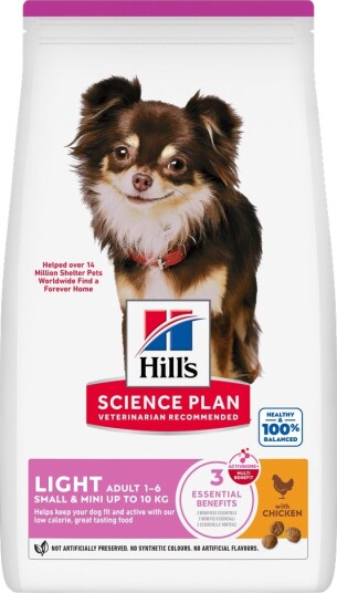 Hill'S Science Plan Adult 1-6 Light Small & Mini Med Kylling 2 X 6 kg Hill'S Science Plan Adult 1-6 Light Small & Mini Med Kylling 2 X 6 kg