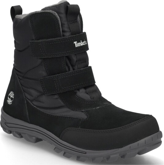 Timberland Mid Hook & Loop Waterproof Snow Boot BLACK 5.5