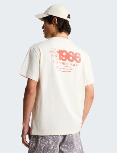 The North Face M Track Relaxed Short Sleeve Tee Graphic Cream XS