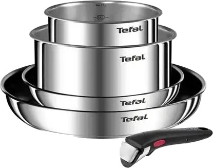 Tefal | Ingenio Emotion 5-delers sett L897S574 Baking Diameter 16/20/22/28 cm Egnet for induksjonstopp Avtakbart håndtak Rustfritt stål
