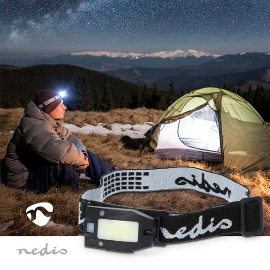 Hodelykt Oppladbar Led-Lykt med USB Lading - IPX4 - 180 Lumen - Nedis