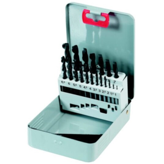 Mft Metallborsett metallkasse a19 1-10mm hver 0,5mm