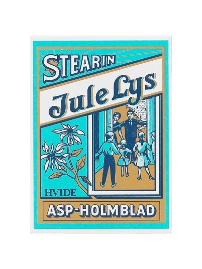 Asp Holmblad Juletrelys hvite Asp Holmblad Juletrelys hvite