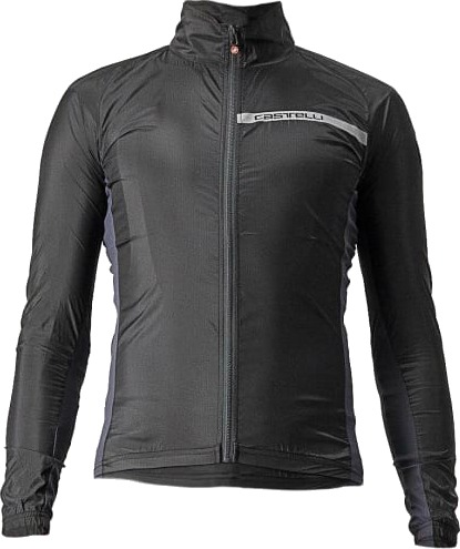Castelli Squadra Stretch Jacket Herre Light Black/Dark Gray M