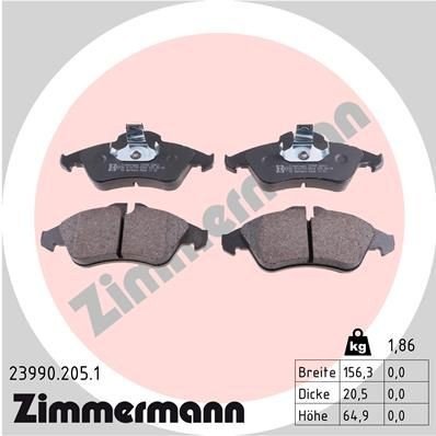 Bremseklosser ZIMMERMANN 23990.205.1 Bremseklosser ZIMMERMANN 23990.205.1