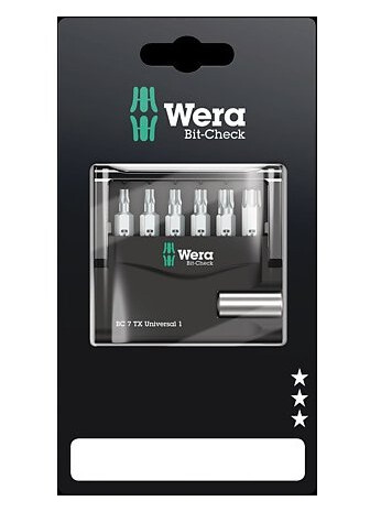 Wera 05073404001, 7 Stk, Torx, T10,T15,T20,T25,T30,T40, Ce, 175Mm, 15Mm
