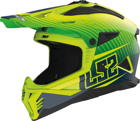 LS2 Crosshjelm MX708 Fast II Duck Matt Hi-Vis Grønn-Hi-Vis Gul LS2 Crosshjelm MX708 Fast II Duck Matt Hi-Vis Grønn-Hi-Vis Gul