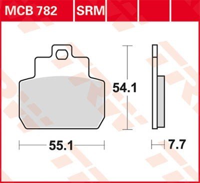 Bremseklosser TRW MCB782