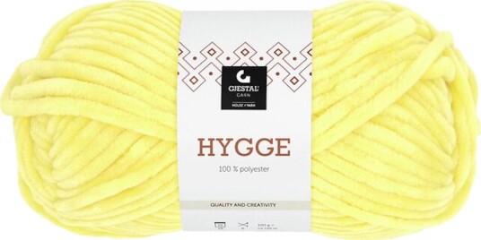 Gjestal Garn  Hygge Lys-Gul 2109, 100g