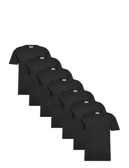 Lindbergh Basic O Neck Tee S/S 7 Pack   Black   S